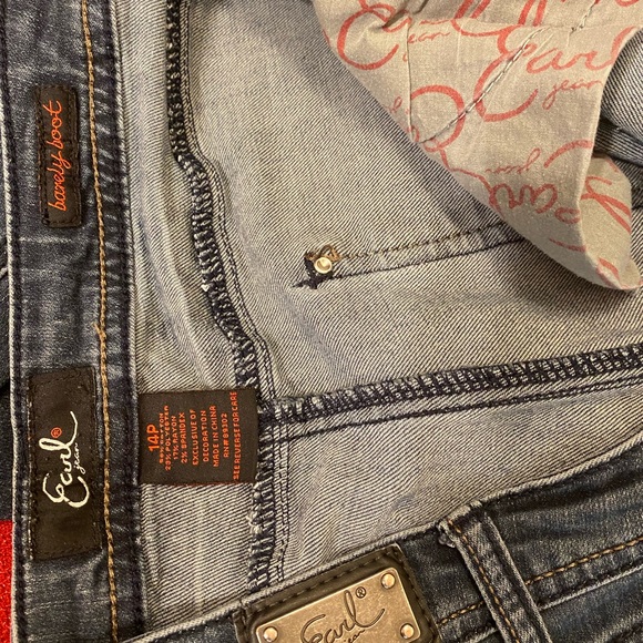 Earls barely boot jeans Size 14p - Picture 6 of 8